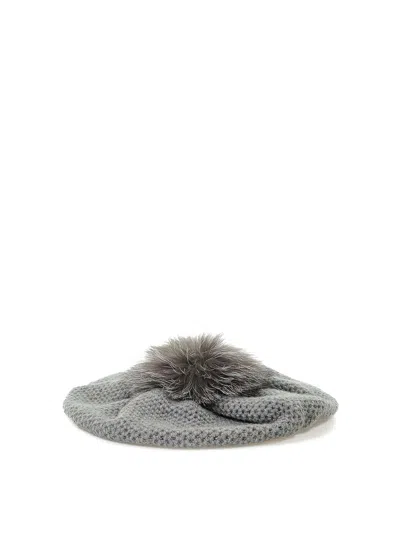 Inverni Honeycomb Basque In Pure Cashmere In Grey