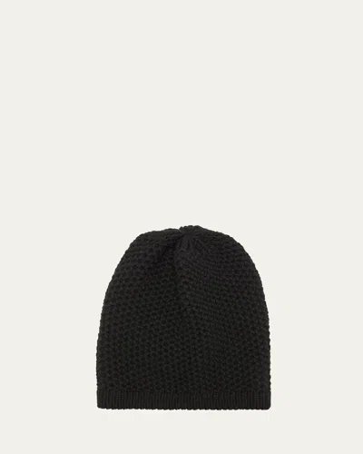 Inverni Knit Cashmere Beanie In Black