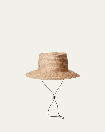 Inverni Men's Raffia Straw Drawcord Bucket Hat In Green
