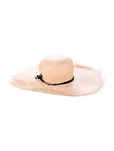 Pre-owned Inverni Straw Sun Hat In Neutral