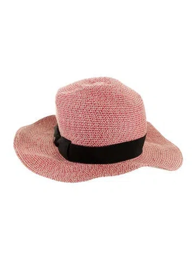 Pre-owned Inverni Sun Hat In Red