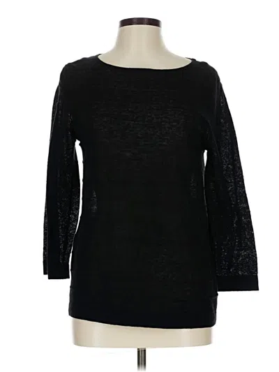 Pre-owned Investments 3/4 Sleeve T-shirt In Black