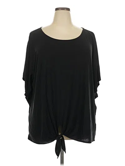 Pre-owned Investments 3/4 Sleeve T-shirt In Black