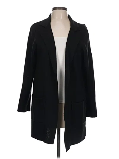 Pre-owned Investments Cardigan Sweater In Black