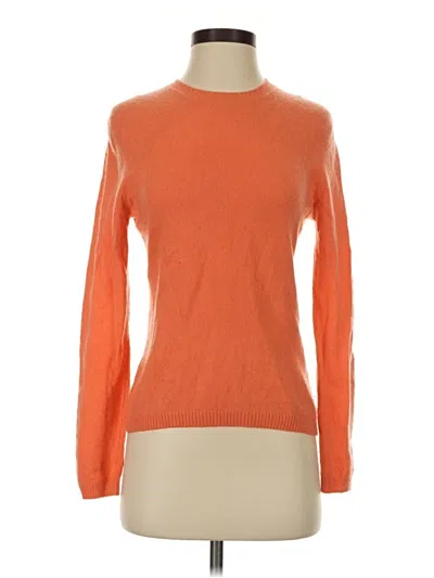 Pre-owned Investments Cashmere Pullover Sweater In Orange