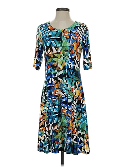 Pre-owned Investments Casual Dress In Blue