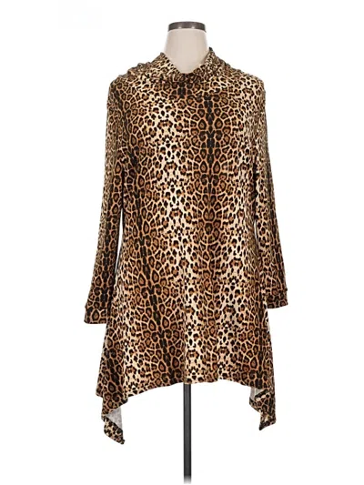 Pre-owned Investments Casual Dress In Brown