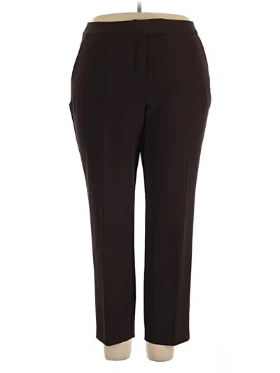 Pre-owned Investments Dress Pants In Brown