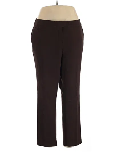 Pre-owned Investments Dress Pants In Brown