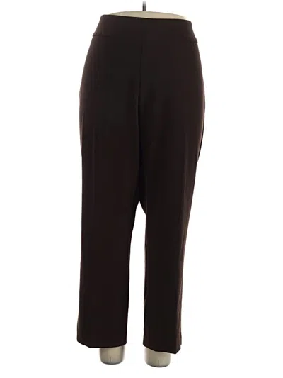 Pre-owned Investments Dress Pants In Brown