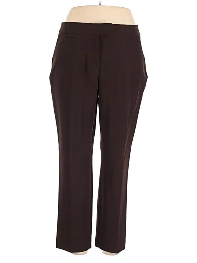 Pre-owned Investments Dress Pants In Brown