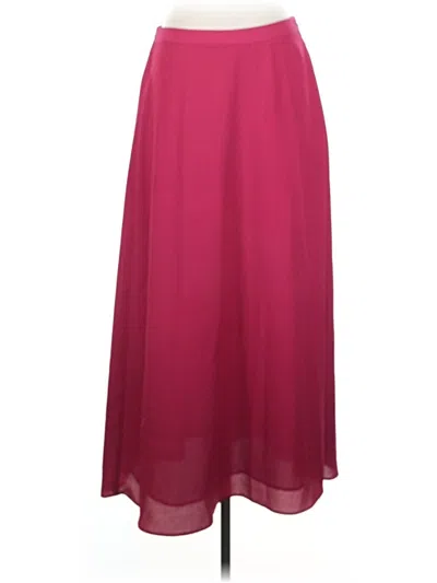 Pre-owned Investments Formal Skirt In Burgundy