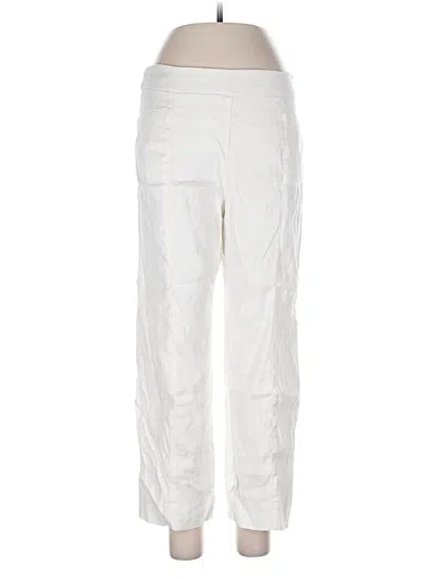 Pre-owned Investments Linen Pants In White