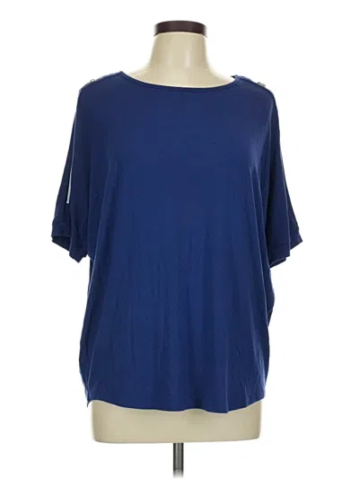 Pre-owned Investments Short Sleeve T-shirt In Blue