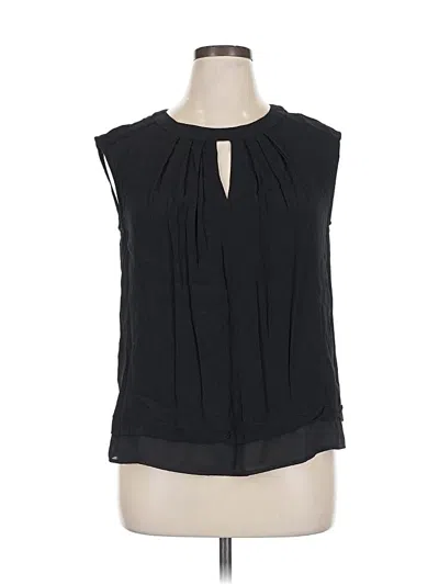 Pre-owned Investments Sleeveless Blouse In Black
