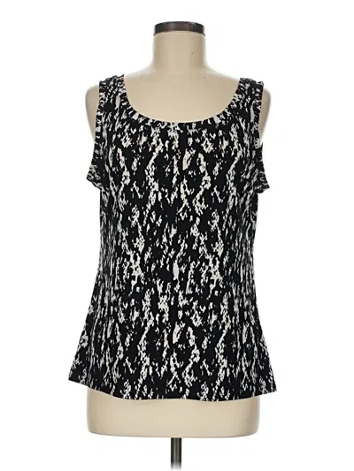 Pre-owned Investments Sleeveless Blouse In Black