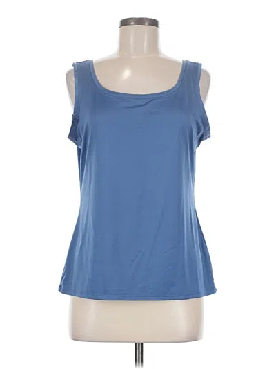 Pre-owned Investments Sleeveless T-shirt In Blue