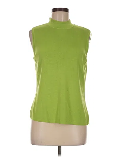 Pre-owned Investments Sleeveless T-shirt In Green