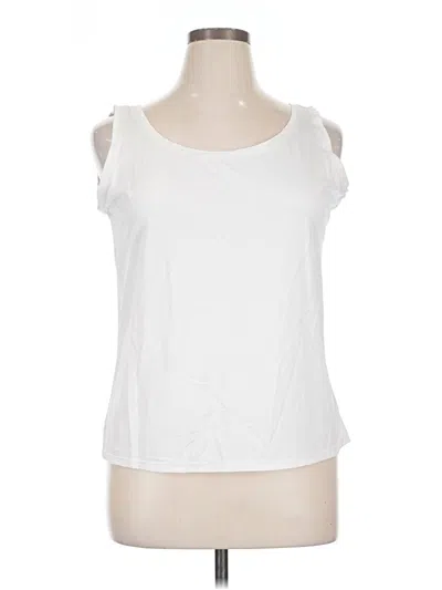 Pre-owned Investments Sleeveless T-shirt In White