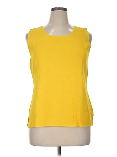 Pre-owned Investments Sleeveless T-shirt In Yellow