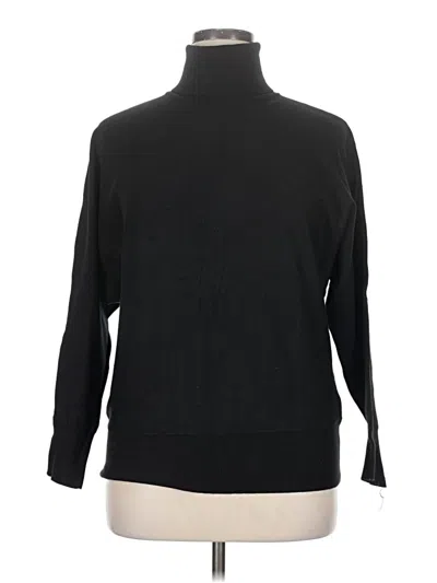 Pre-owned Investments Turtleneck Sweater In Black