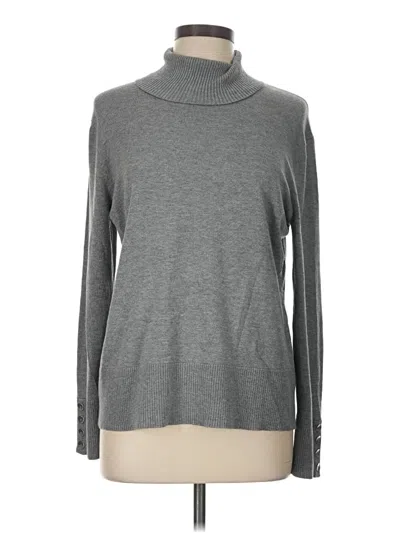 Pre-owned Investments Turtleneck Sweater In Gray