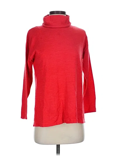 Pre-owned Investments Turtleneck Sweater In Orange