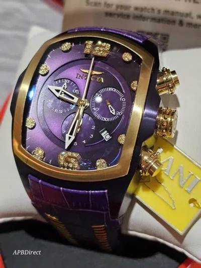 Pre-owned Invicta - Lupah - Revolution ? Purple Label - .22ctw Diamond - Mens Watch