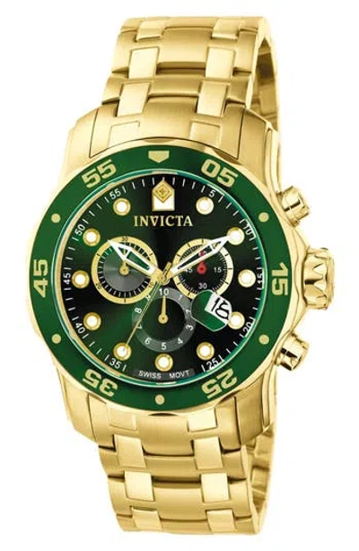 Invicta 0073 Pro Diver Watch In Gold