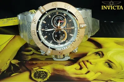 Pre-owned Invicta 10192 Subaqua Noma Iii Swiss Made Quartz Sl Steel Chronograph Watch