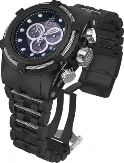Pre-owned Invicta 14425  Reserve 52mm Men's Jason Taylor Bolt Zeus Chrono Ss Bracelet Watch