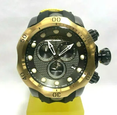 Pre-owned Invicta 16154 Reserve 52mm Black Venom Swiss Chrono Polyurethane Strap Watch