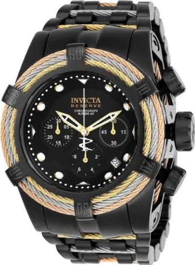 Pre-owned Invicta 23050 Reserve Men's 52mm Bolt Zeus Tri Cable Swiss Quartz Chrono Watch