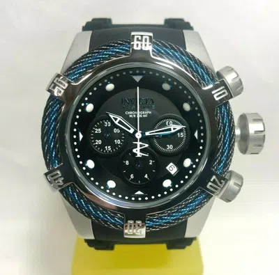 Pre-owned Invicta 23051 Reserve Men's 52mm Bolt Tri Cable Blue/black Silicone Strap Watch
