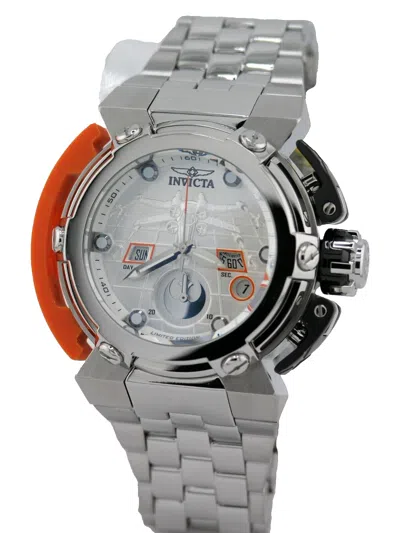 Pre-owned Invicta 26718 Limited Star Wars Swiss Chronograph X-wing Silver Watch 46mm