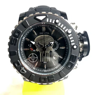 Pre-owned Invicta 26786 Marvel Punisher Ltd/3k Men's 58mm Silver/black Sea Hunter Watch