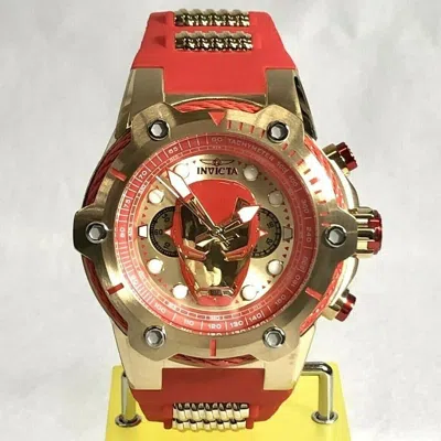 Pre-owned Invicta 26906 Marvel Iron Man Limited Edition Of 4k Men's 52mm Bolt Strap Watch