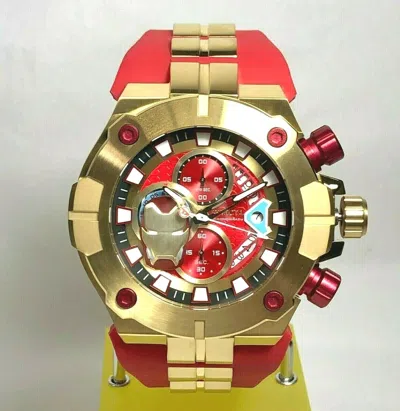 Pre-owned Invicta 30315 Marvel Men's 52mm Iron Man Sea Hunter Le/3k Strap Watch