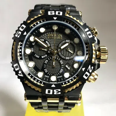Pre-owned Invicta 30659 Speedway Reserve Men's 50mm Chaos Bracelet Black/gold
