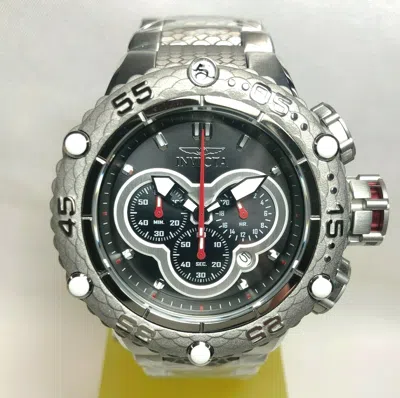 Pre-owned Invicta 31571 Subaqua Noma Vi Mens 51.2mm Black Dial Silver Tone Stainless Steel