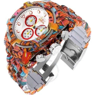 Pre-owned Invicta 32416 Men's 52mm Bolt Zeus Chronograph Red Hydroplated Graffiti Watch