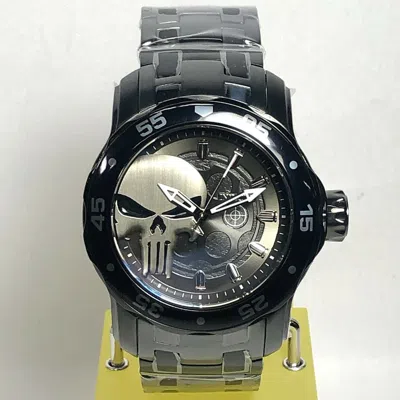 Pre-owned Invicta 32420 Marvel Punisher Men's 48mm Le/4k Pro Diver Scuba Bracelet Watch