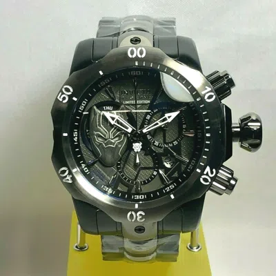 Pre-owned Invicta 32431 Reserve Marvel 52mm Venom Black Panther Lte Bracelet Watch