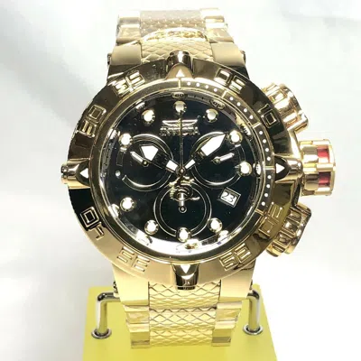 Pre-owned Invicta 32973 Men's 50mm Subaqua Swiss Qrtz Chrono Brclt. Watch Gold/silver-tone