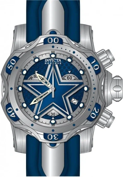 Pre-owned Invicta 33069 Nfl Dallas Cowboys Limited Swiss Chronograph Watch Venom 52.5