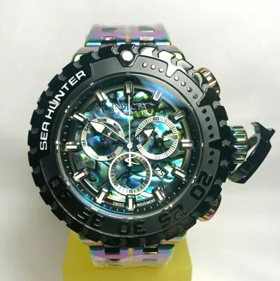 Pre-owned Invicta 34723 Men's 58mm Sea Hunter Swiss Quartz Chrono Abalone Bracelet