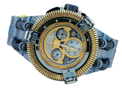 Pre-owned Invicta 44307 King Python Swiss Ronda Z60 Chronograph Ice Blue Watch 50mm