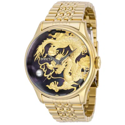 Invicta 46mm Dragon Master Automatic Mop Dial Bracelet Watch In Gold