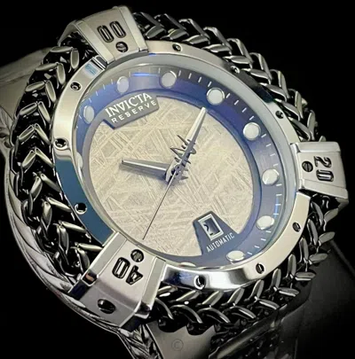Pre-owned Invicta 53mm Reserve Hercules Meteorite Dial Silver Tone Automatic Watch