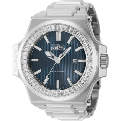 Invicta Akula Quartz Crystal Blue Dial Men's Watch 43380 In Two Tone  / Blue / White